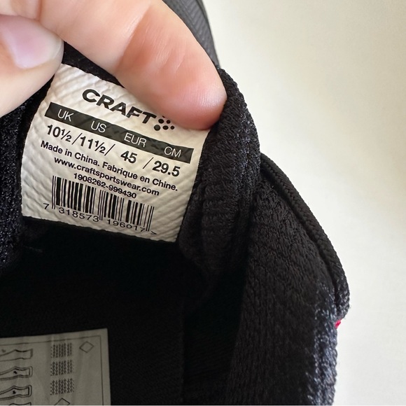 Craft Spartan RD Pro OCR Running Shoes Sneakers Mens Size 11.5 Black Red Gym - Picture 8 of 11